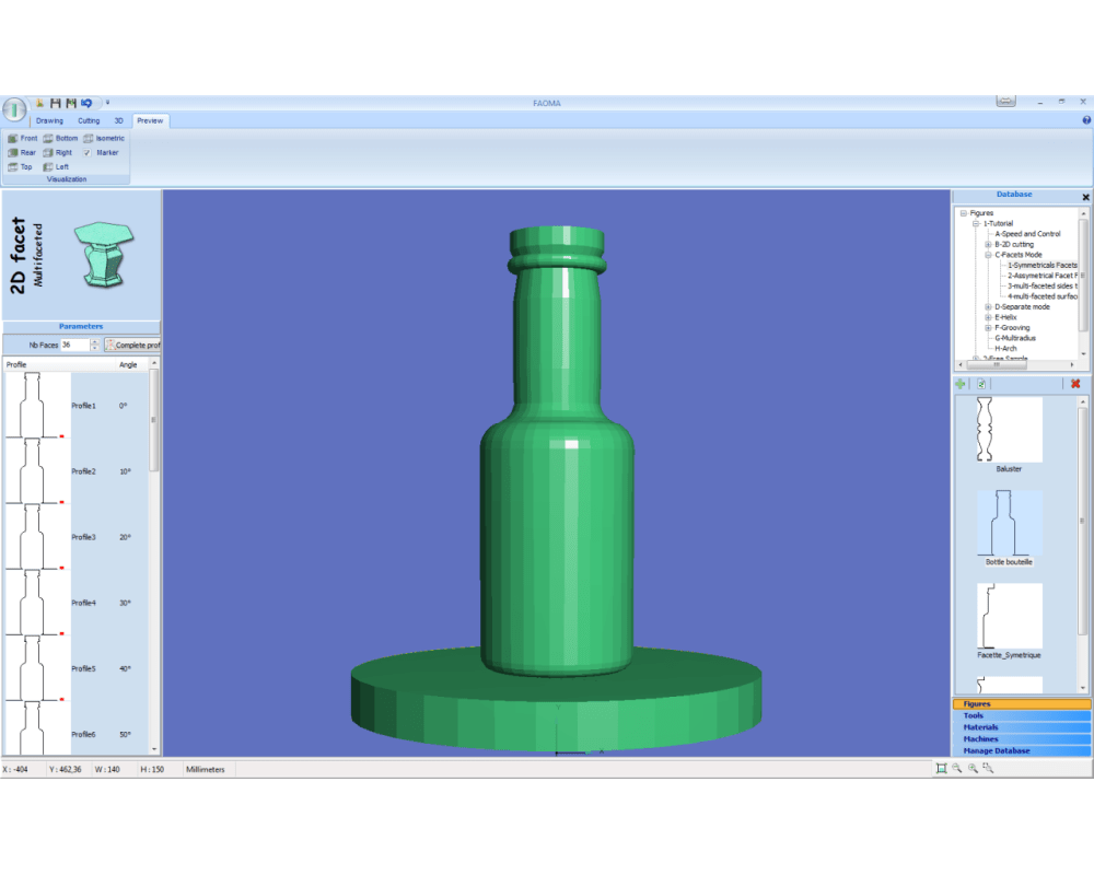 Decoupe numerique polystyrene avec le logiciel FAOMA